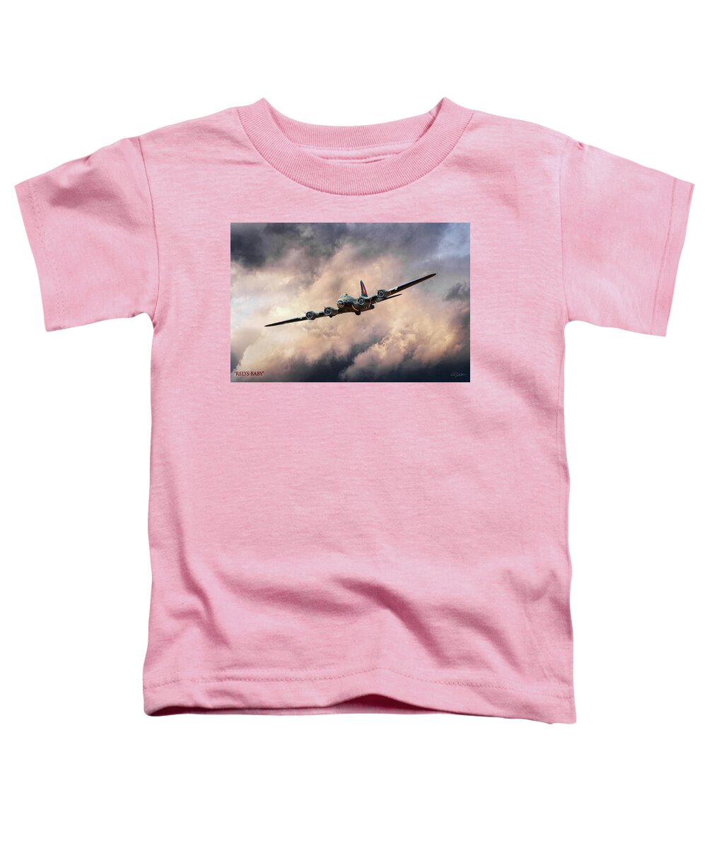 Aviation Toddler T-Shirt featuring the digital art Red's Baby by Peter Chilelli