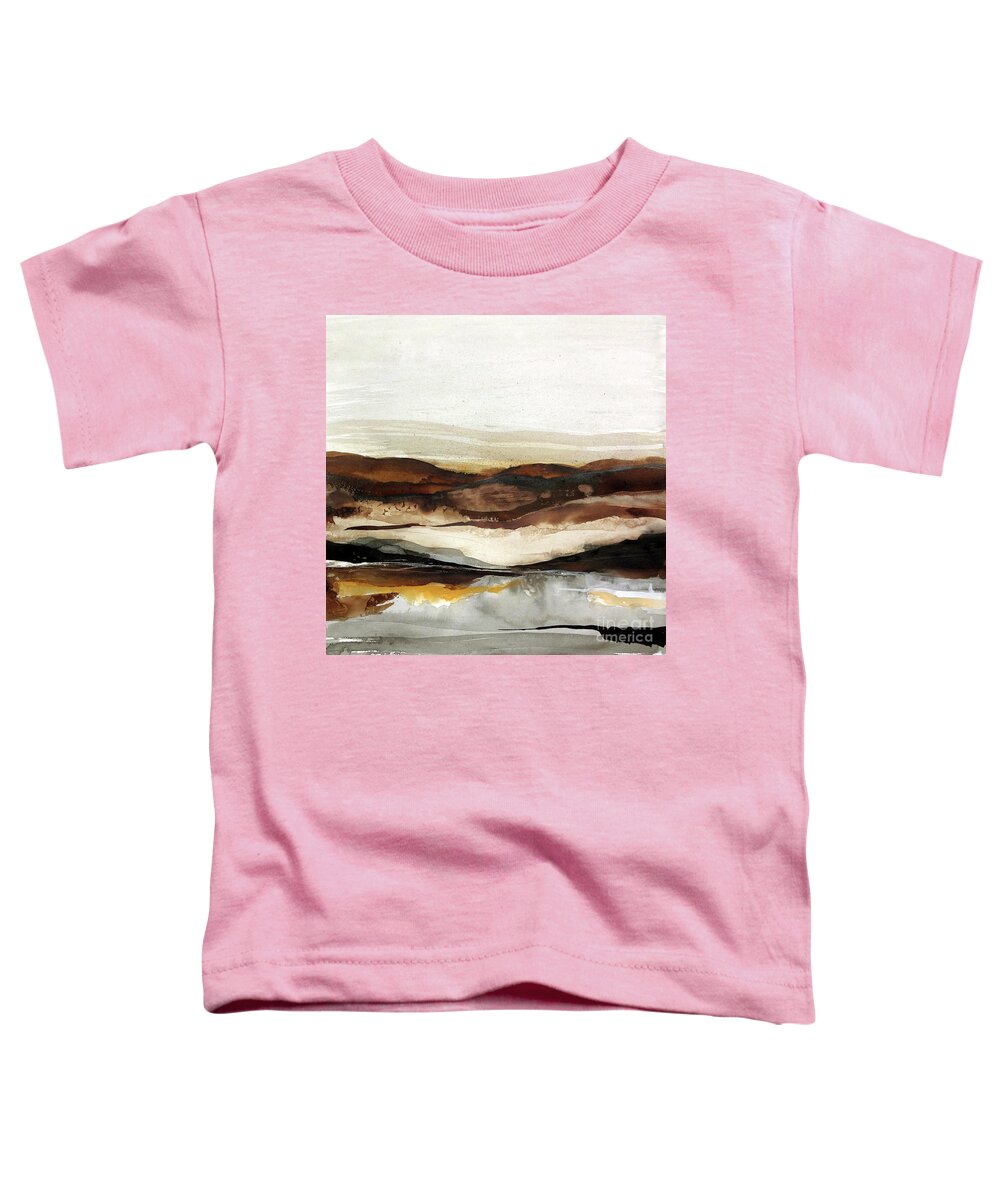 Original Watercolors Toddler T-Shirt featuring the painting Reflective Glow by Chris Paschke
