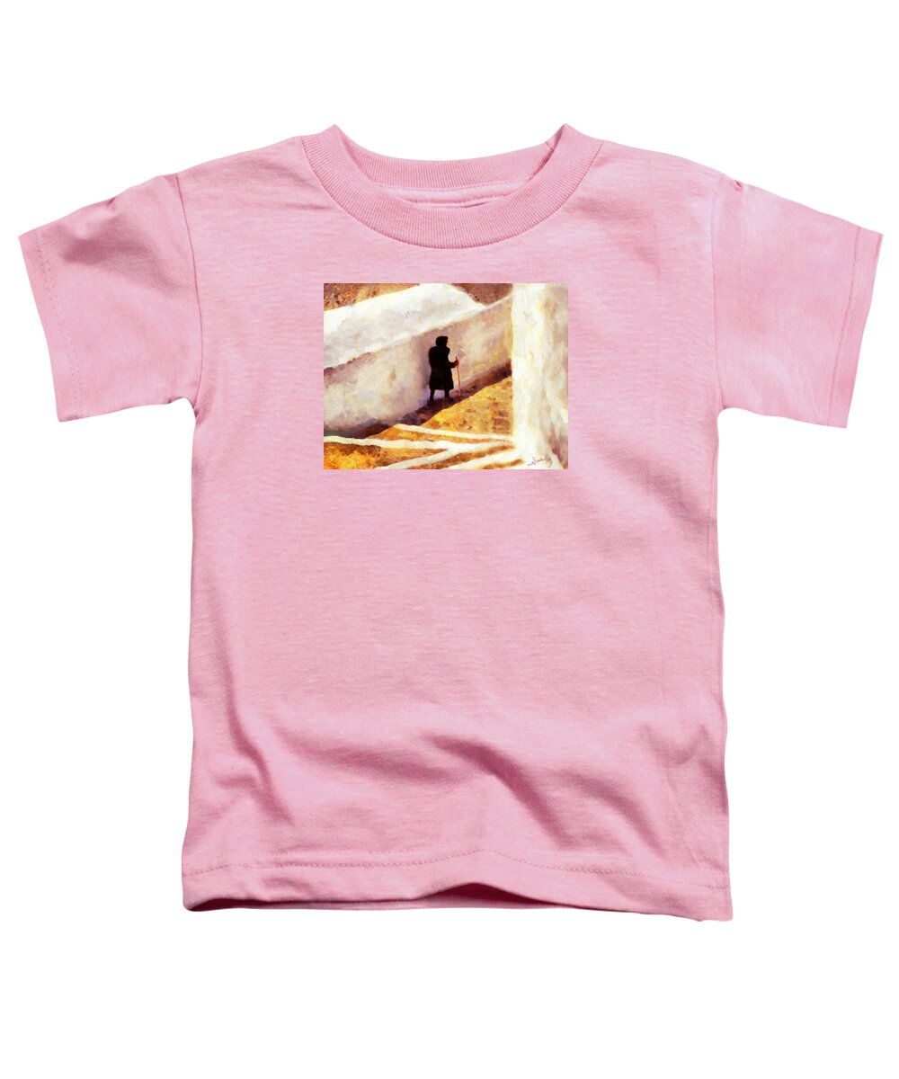 Remembrance 4 Toddler T-Shirt featuring the painting Remembrance 4 by George Rossidis