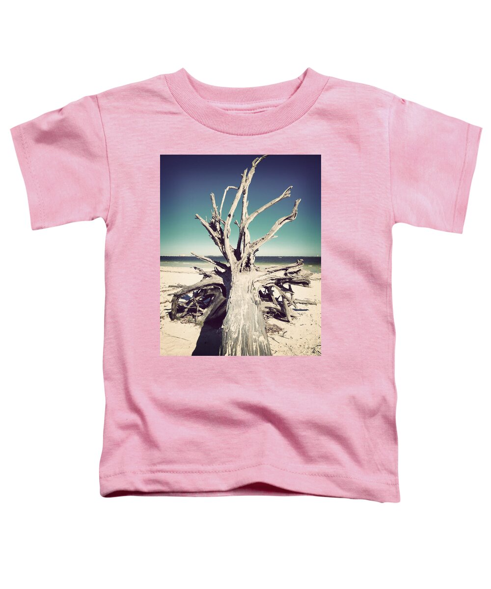 Florida Toddler T-Shirt featuring the photograph Roots to the Sky-Vintage by Chris Andruskiewicz