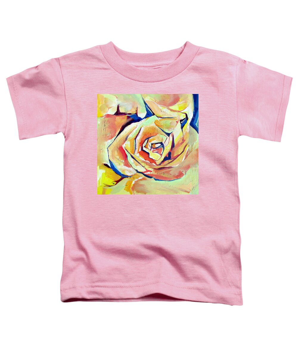 Florals Toddler T-Shirt featuring the painting Rose Sun by John Gholson