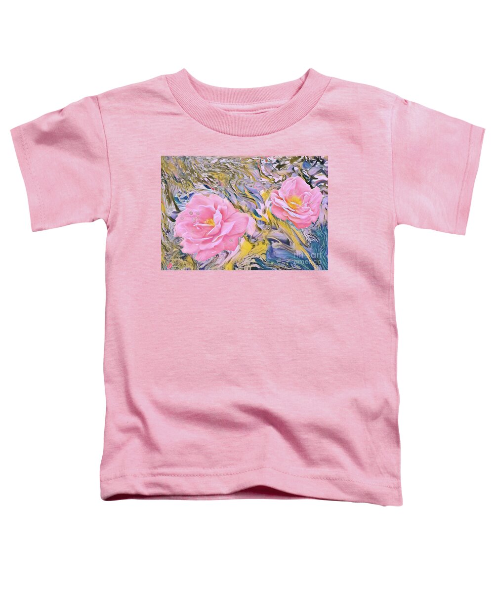Roses Toddler T-Shirt featuring the digital art Rosedream by Susanne Baumann