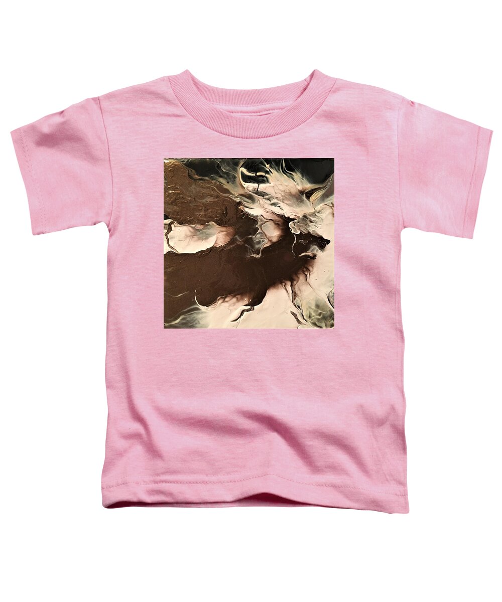 Abstract Toddler T-Shirt featuring the painting Run by Soraya Silvestri