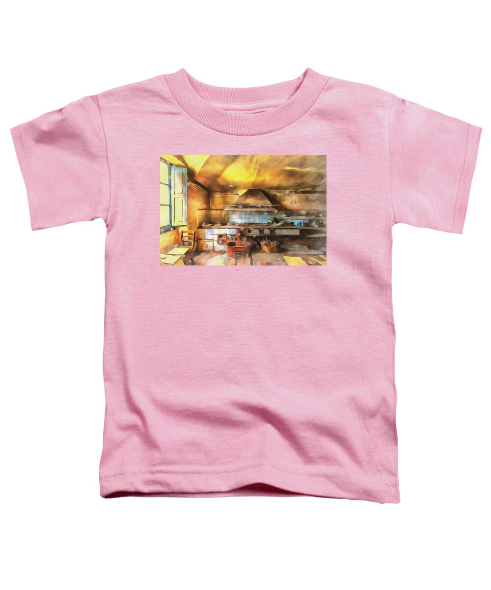 Atmosfera Culinaria Toddler T-Shirt featuring the photograph RURAL CULINARY ATMOSPHERE Nr 2 - ATMOSFERA CULINARIA RURALE III paint by Enrico Pelos