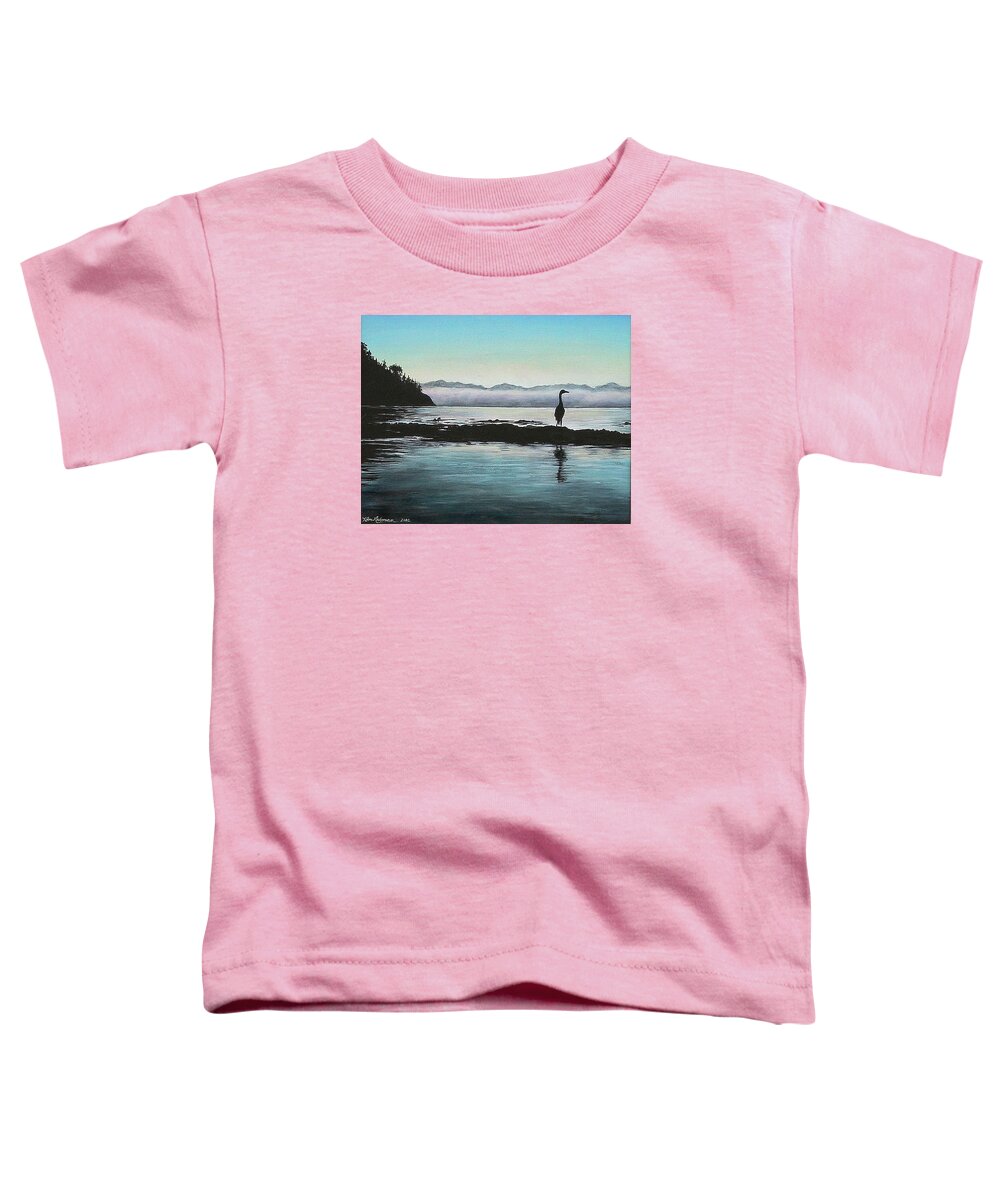 San Juan Island Toddler T-Shirt featuring the painting San Juan Sentinel by Kim Lockman