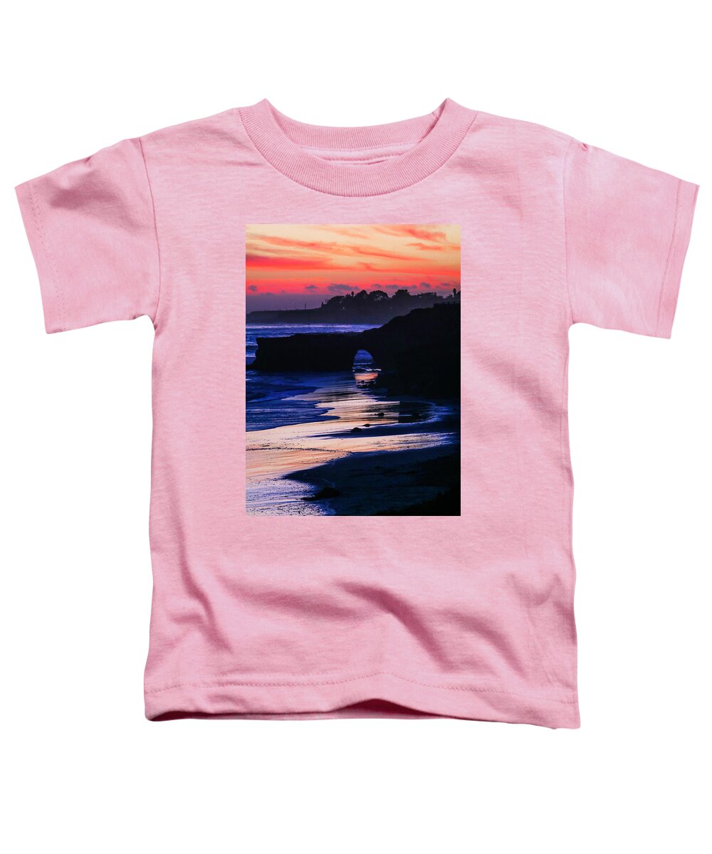Santa Cruz Toddler T-Shirt featuring the photograph Santa Cruz Sunset by Dr Janine Williams