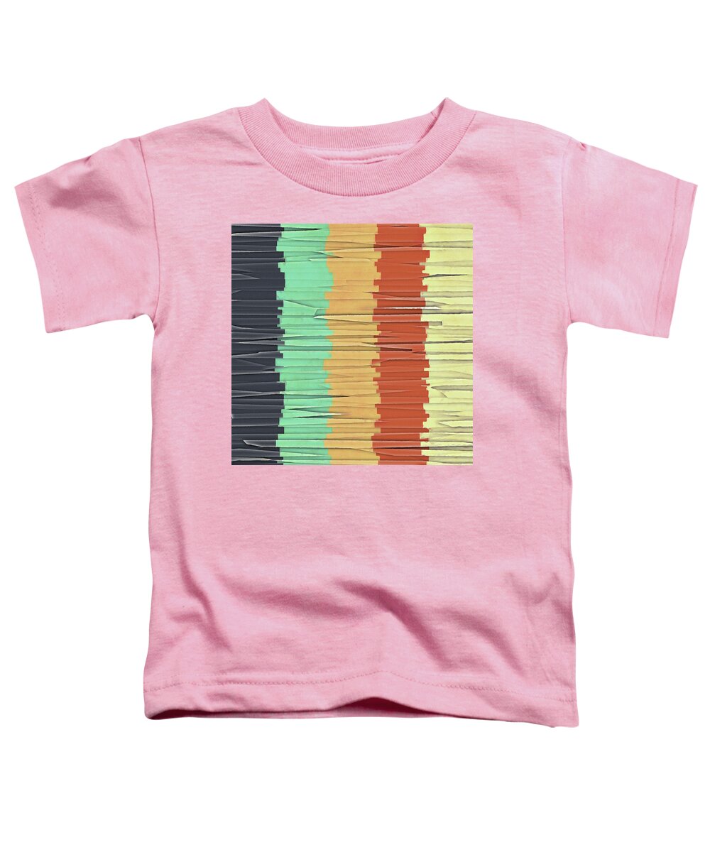 Shred Toddler T-Shirt featuring the digital art Shreds of Color by Phil Perkins