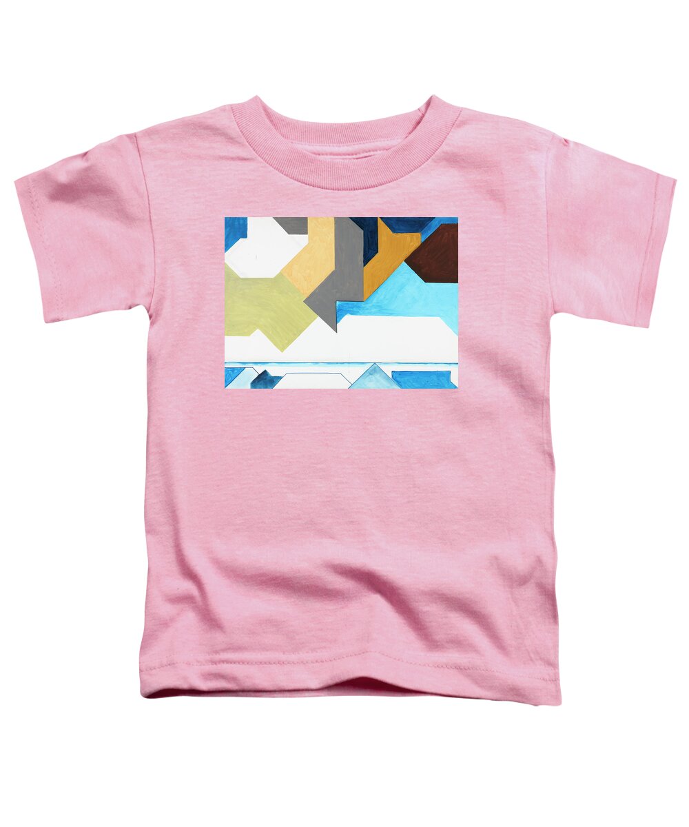 Abstract Toddler T-Shirt featuring the painting Sinfonia del cielo e del mare - Part 1 by Willy Wiedmann