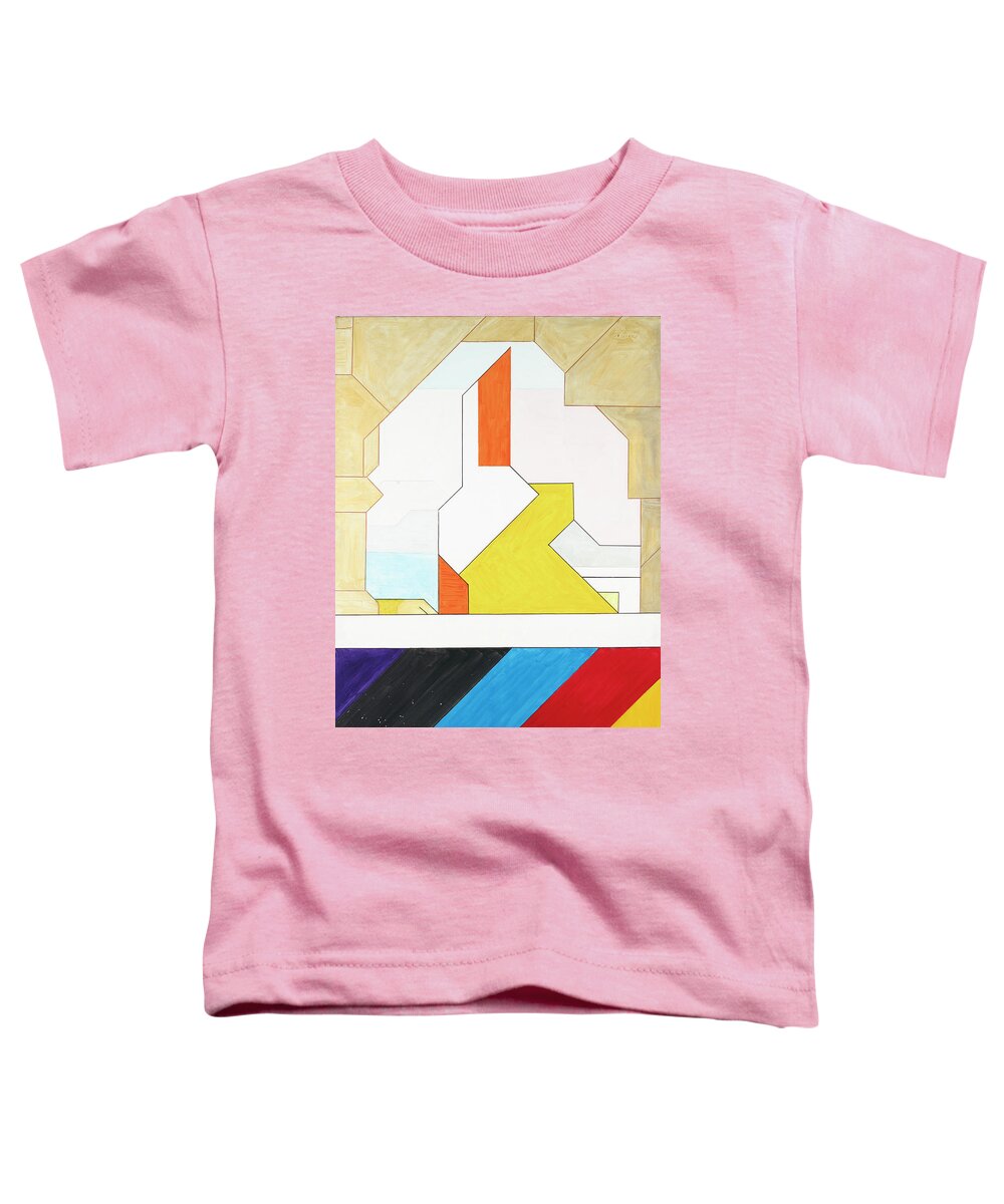 Abstract Toddler T-Shirt featuring the painting Sinfonia della Cena Comunione - Part 3 by Willy Wiedmann
