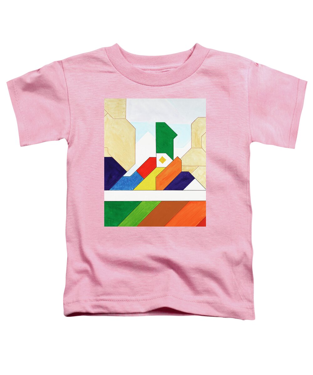 Abstract Toddler T-Shirt featuring the painting Sinfonia della Cena Comunione - Part 7 by Willy Wiedmann