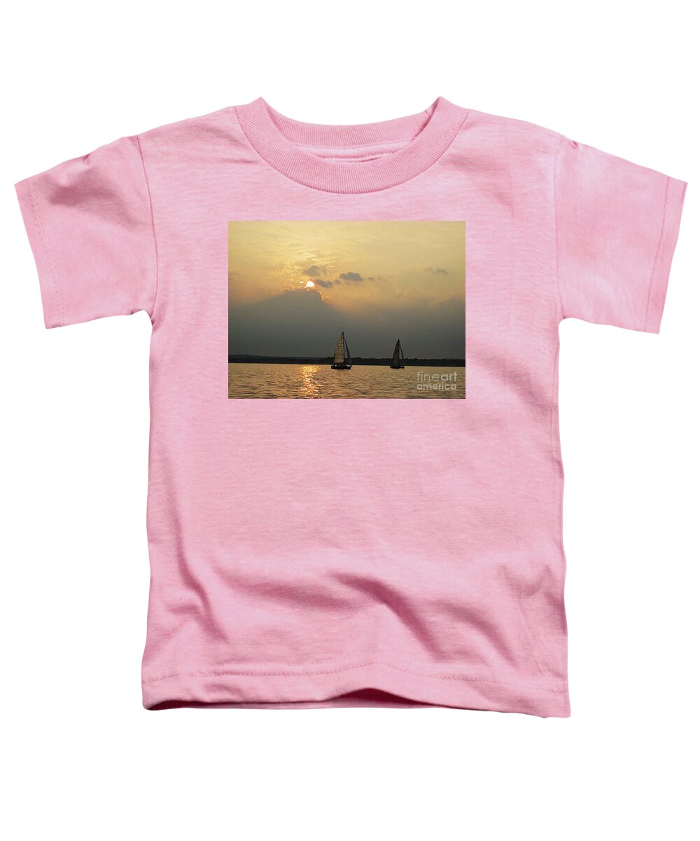 Sailboats Toddler T-Shirt featuring the photograph Sip To Life Casually by Xine Segalas