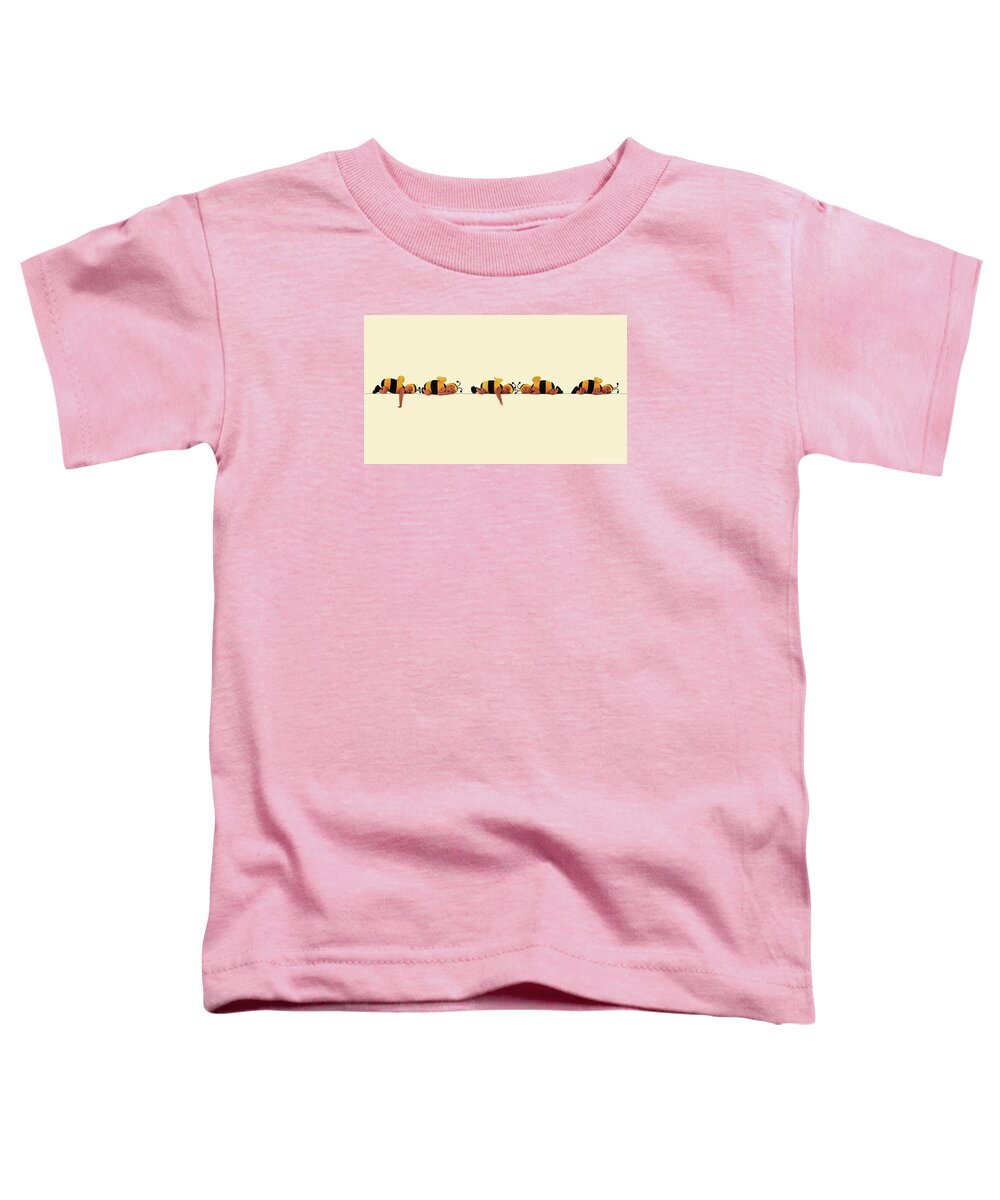 Bees Toddler T-Shirt featuring the photograph Sleeping Bees by Anne Geddes