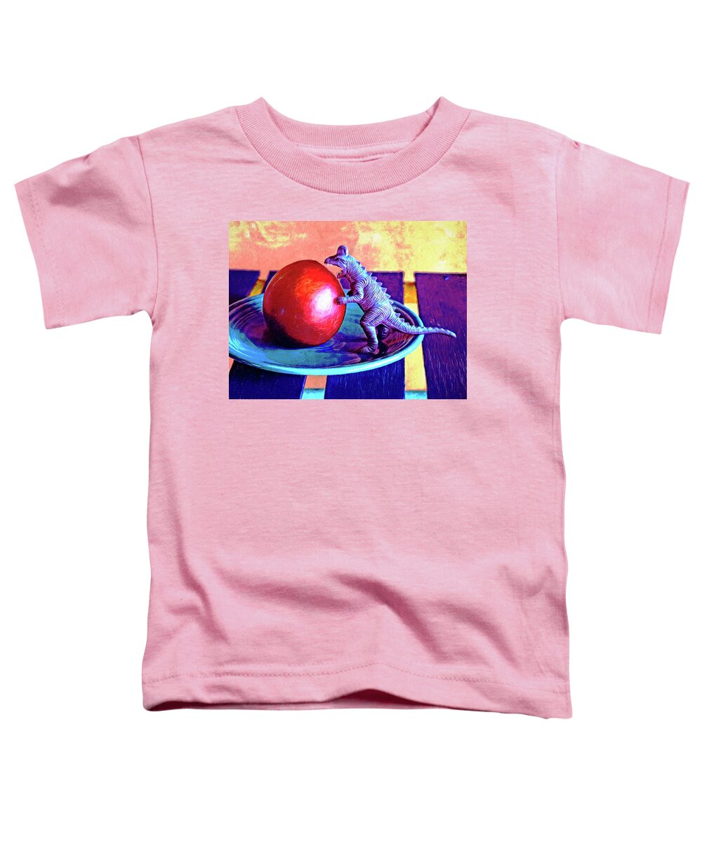 Pop Art Toddler T-Shirt featuring the painting Snack Attack by Sandra Selle Rodriguez