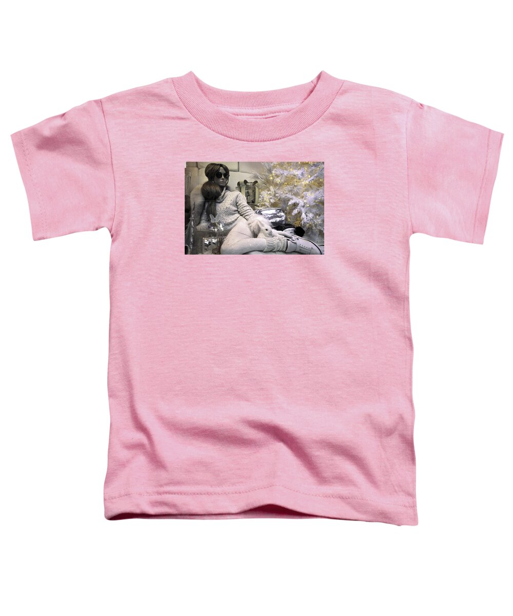 Snow Bunnies Toddler T-Shirt featuring the photograph Snow Bunnies by Madeline Ellis