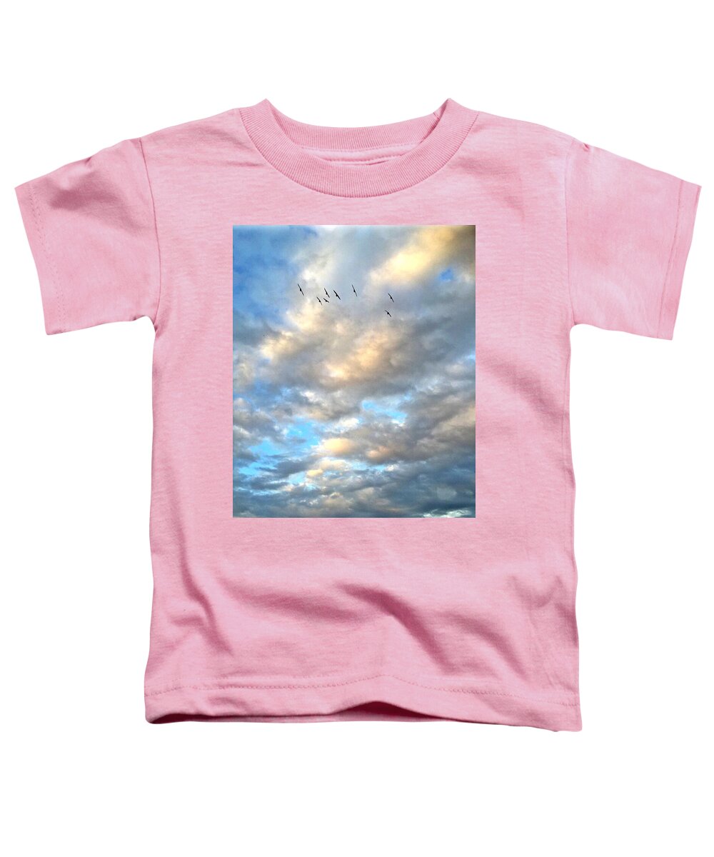 Clouds Toddler T-Shirt featuring the photograph Soaring by Ruben Carrillo