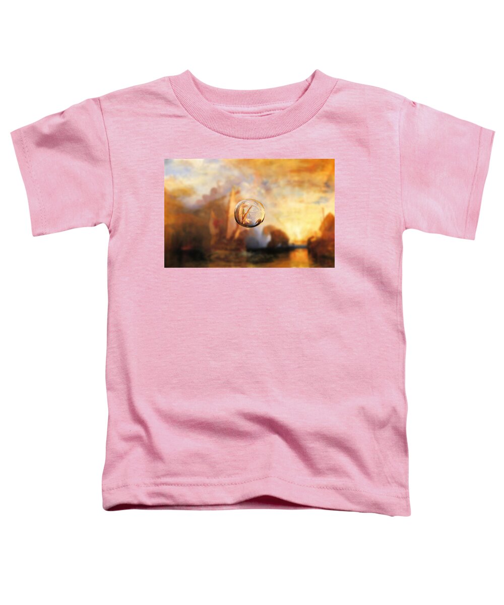 Abstract In The Living Room Toddler T-Shirt featuring the digital art Sphere 11 Turner by David Bridburg