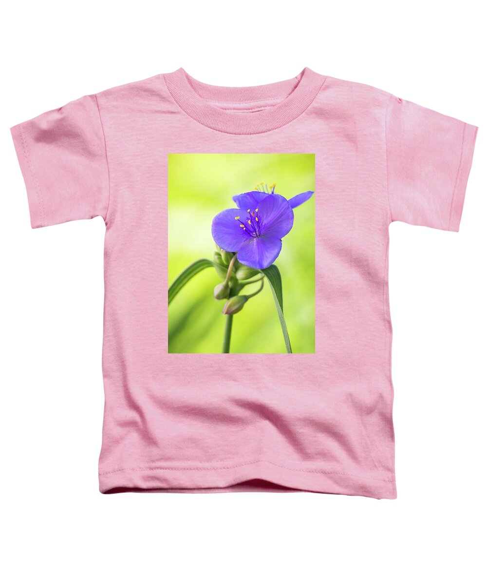 Indiana Toddler T-Shirt featuring the photograph Spiderwort Wildflower by Ron Pate
