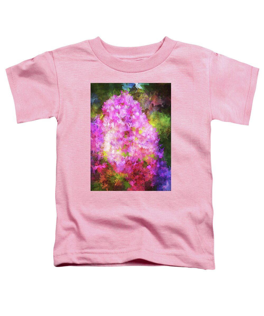 Abstract Toddler T-Shirt featuring the digital art Spring blossom by Lilia S