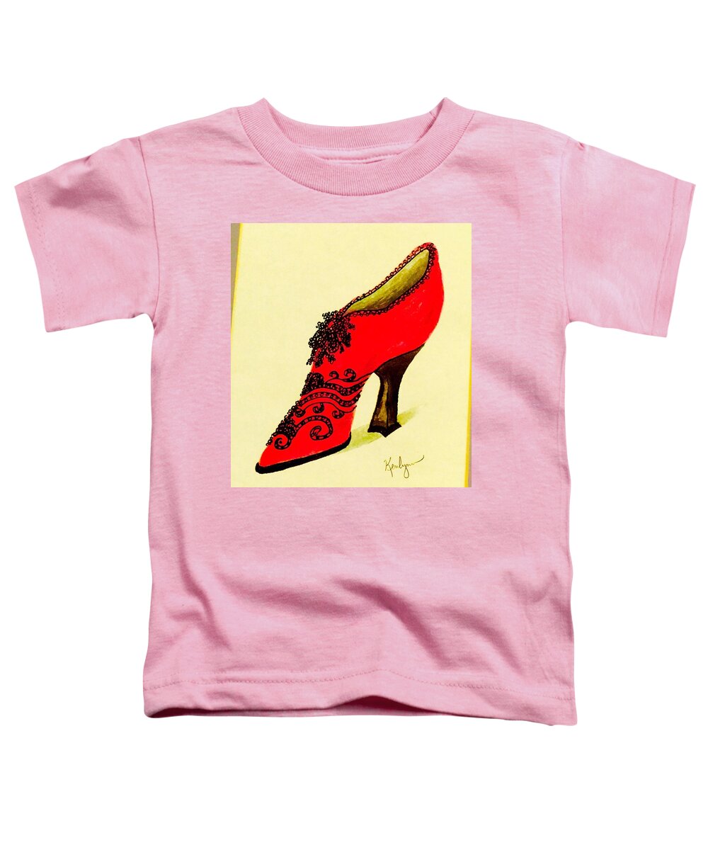 Strutting Toddler T-Shirt featuring the painting Strutting Big Time by Kenlynn Schroeder