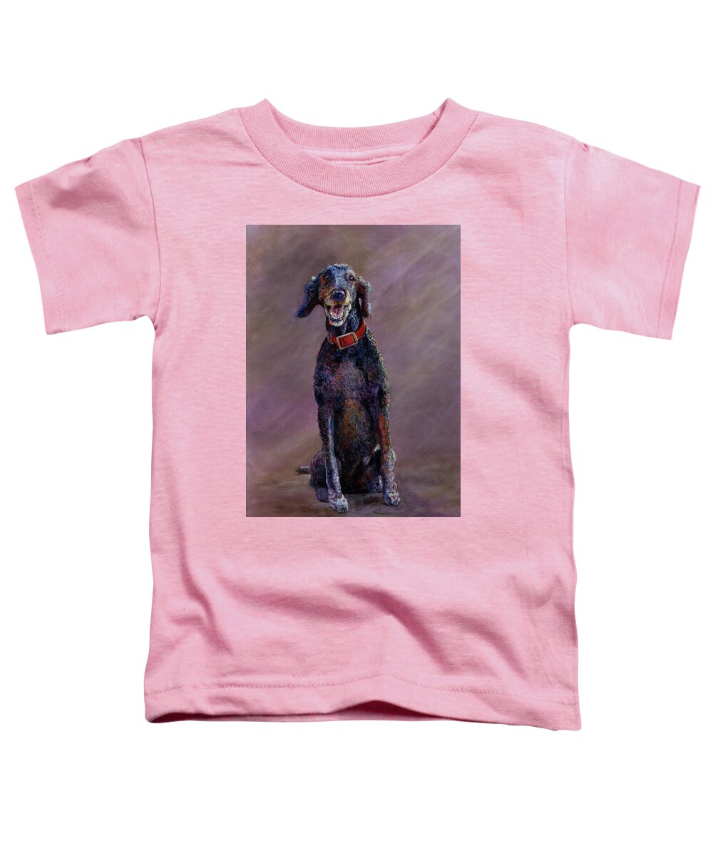 Pet Toddler T-Shirt featuring the painting Suki by Susan Hensel