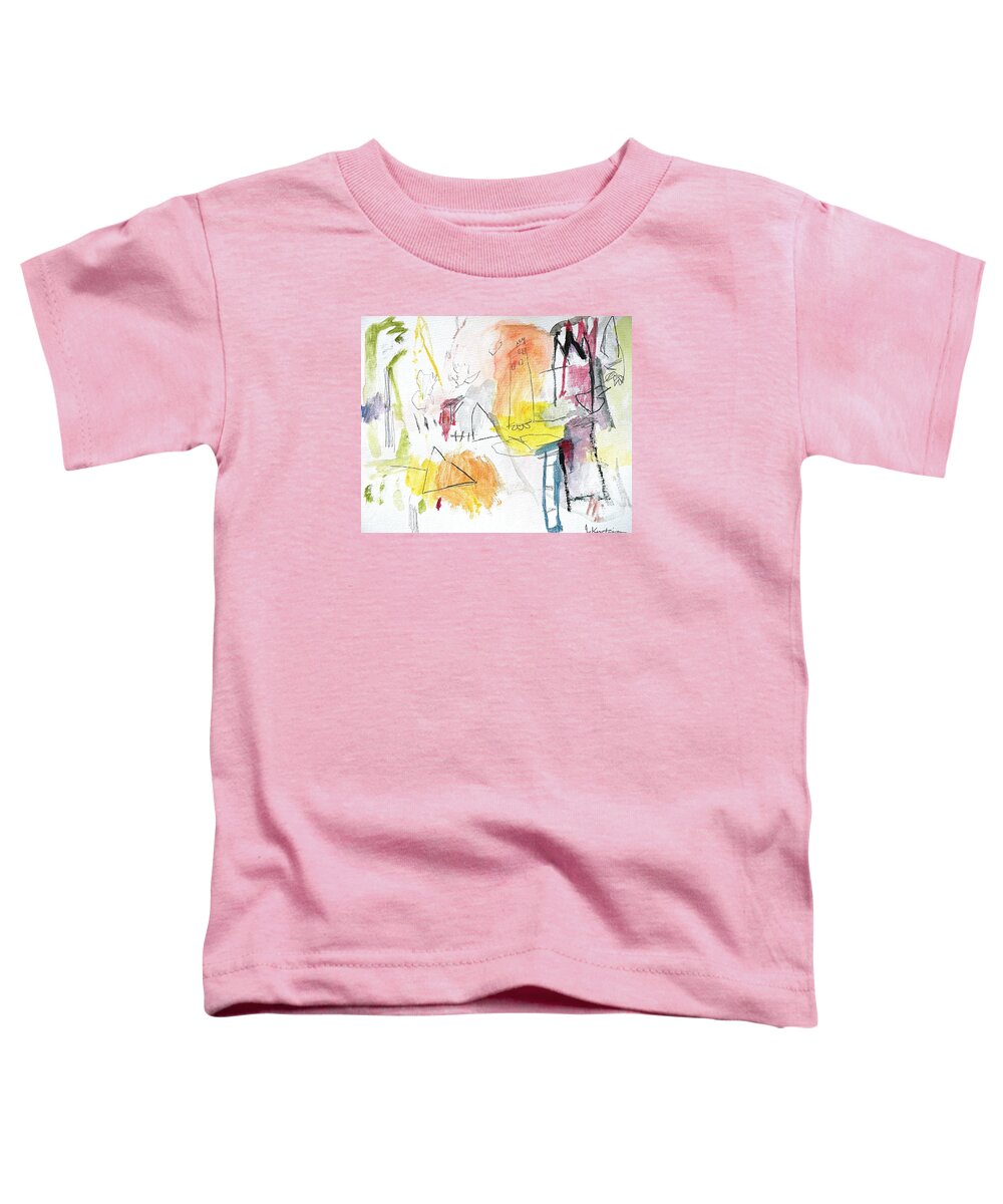 Watercolor Toddler T-Shirt featuring the painting Summer Watercolor Fantasy 3 by Janis Kirstein