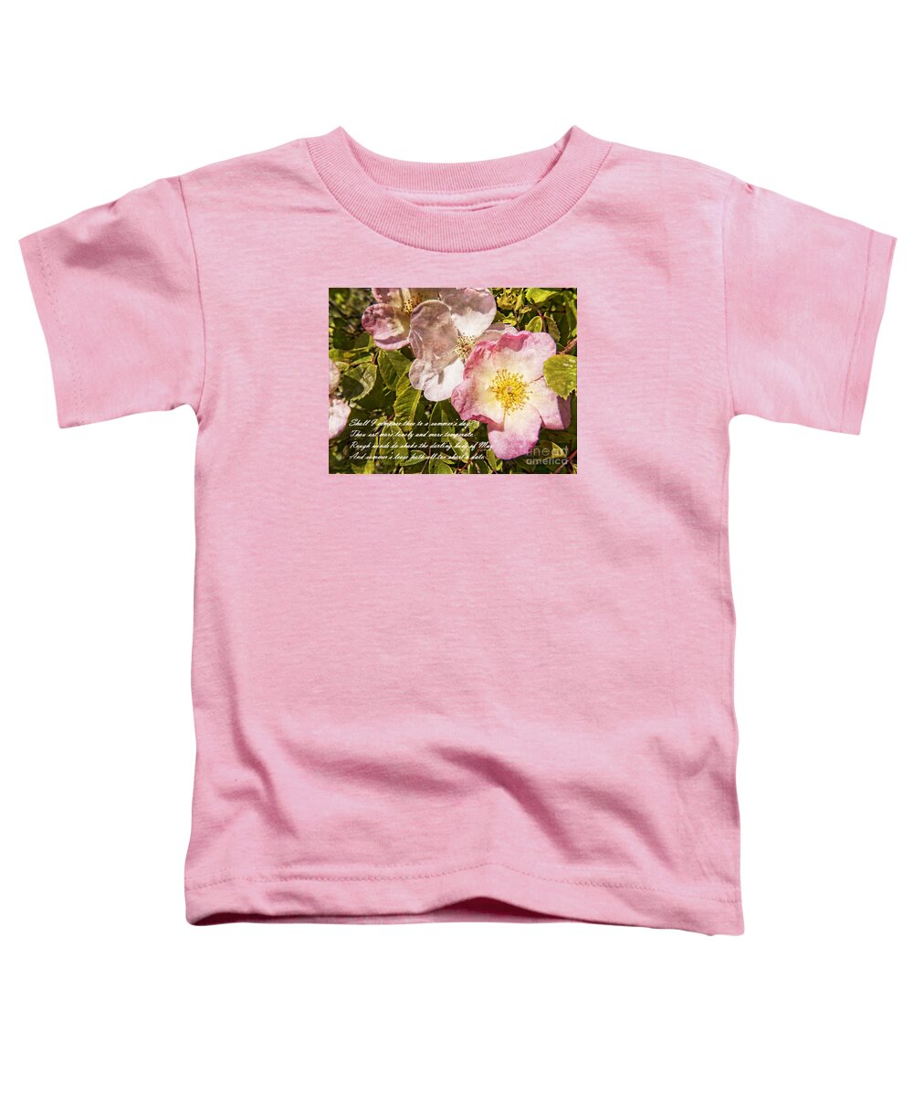 Rose Toddler T-Shirt featuring the photograph Summers Lease by Brenda Kean