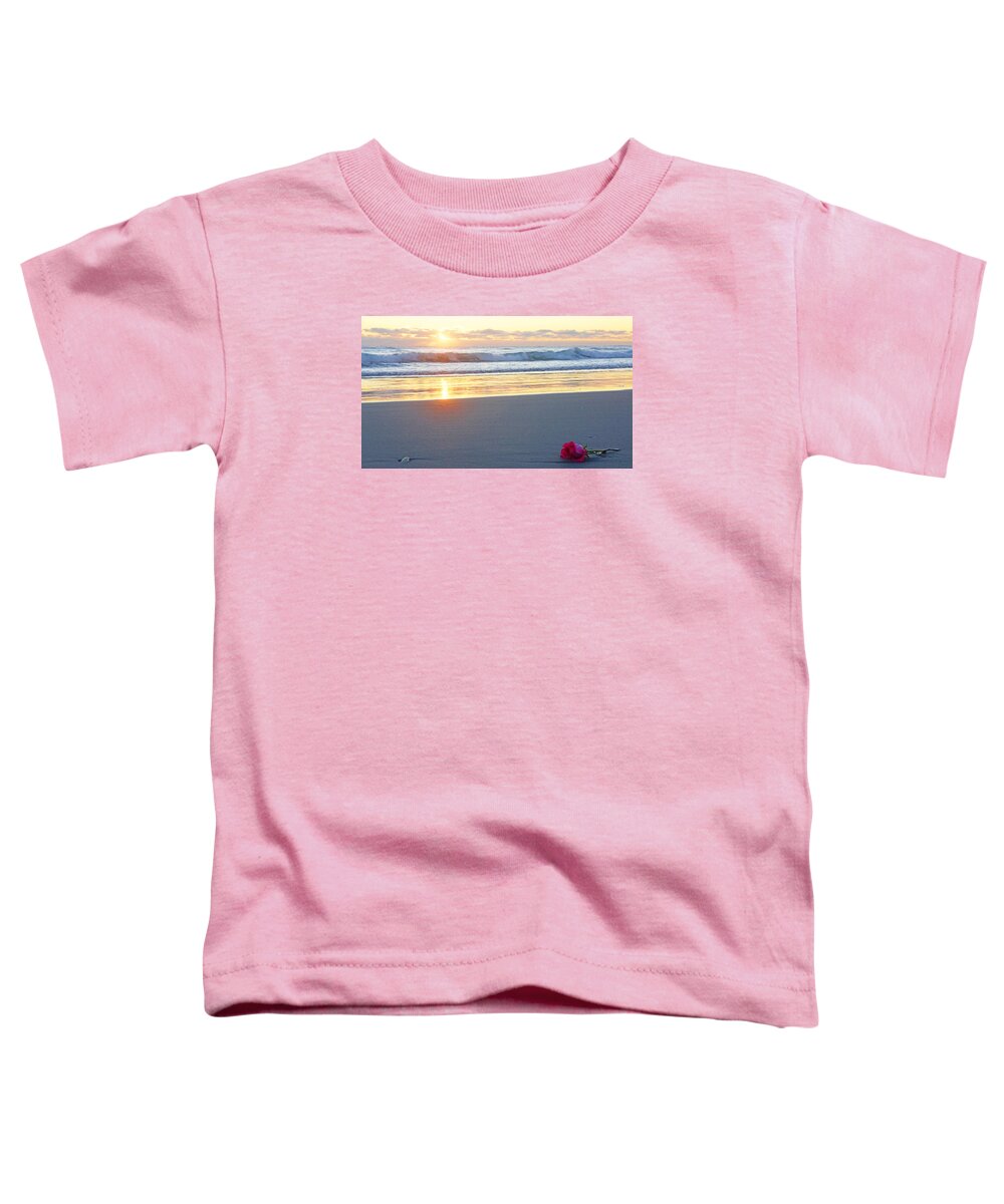 Sunrise Toddler T-Shirt featuring the photograph Sunrise Rose by Lawrence S Richardson Jr