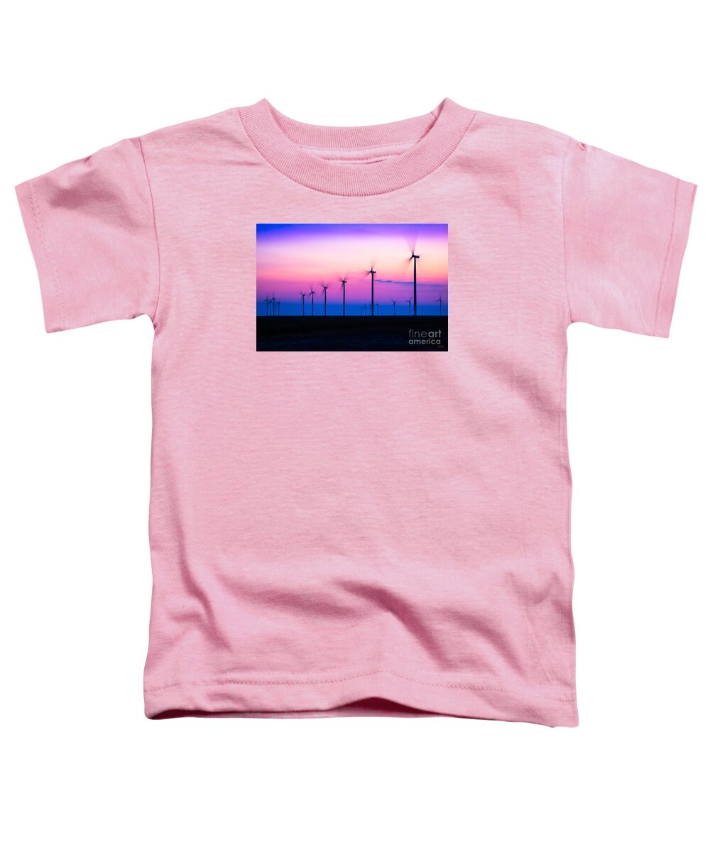 Sunset Spinning Toddler T-Shirt featuring the photograph Sunset Spinning by Imagery by Charly