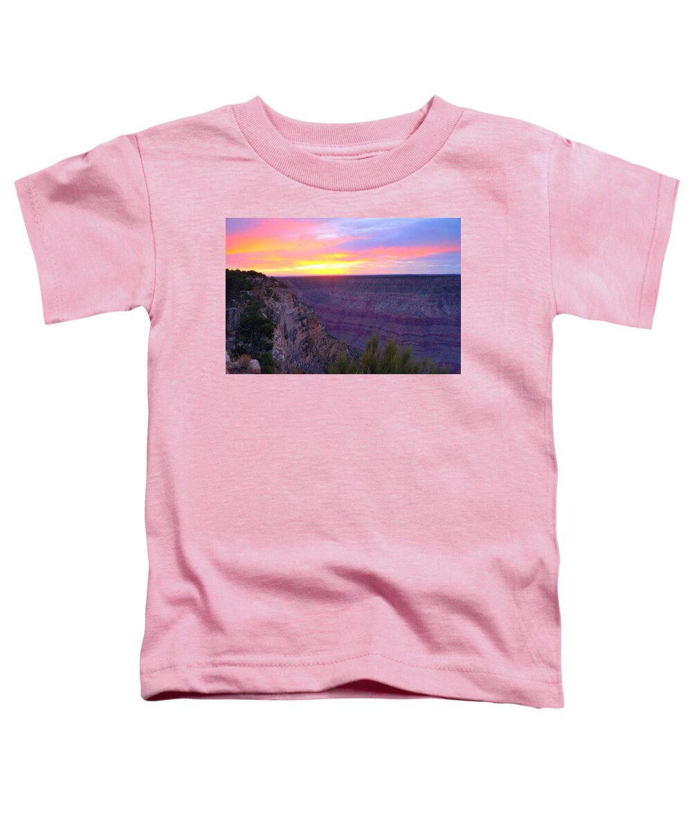 Autumn Toddler T-Shirt featuring the photograph Sunset Splendor by Beth Collins