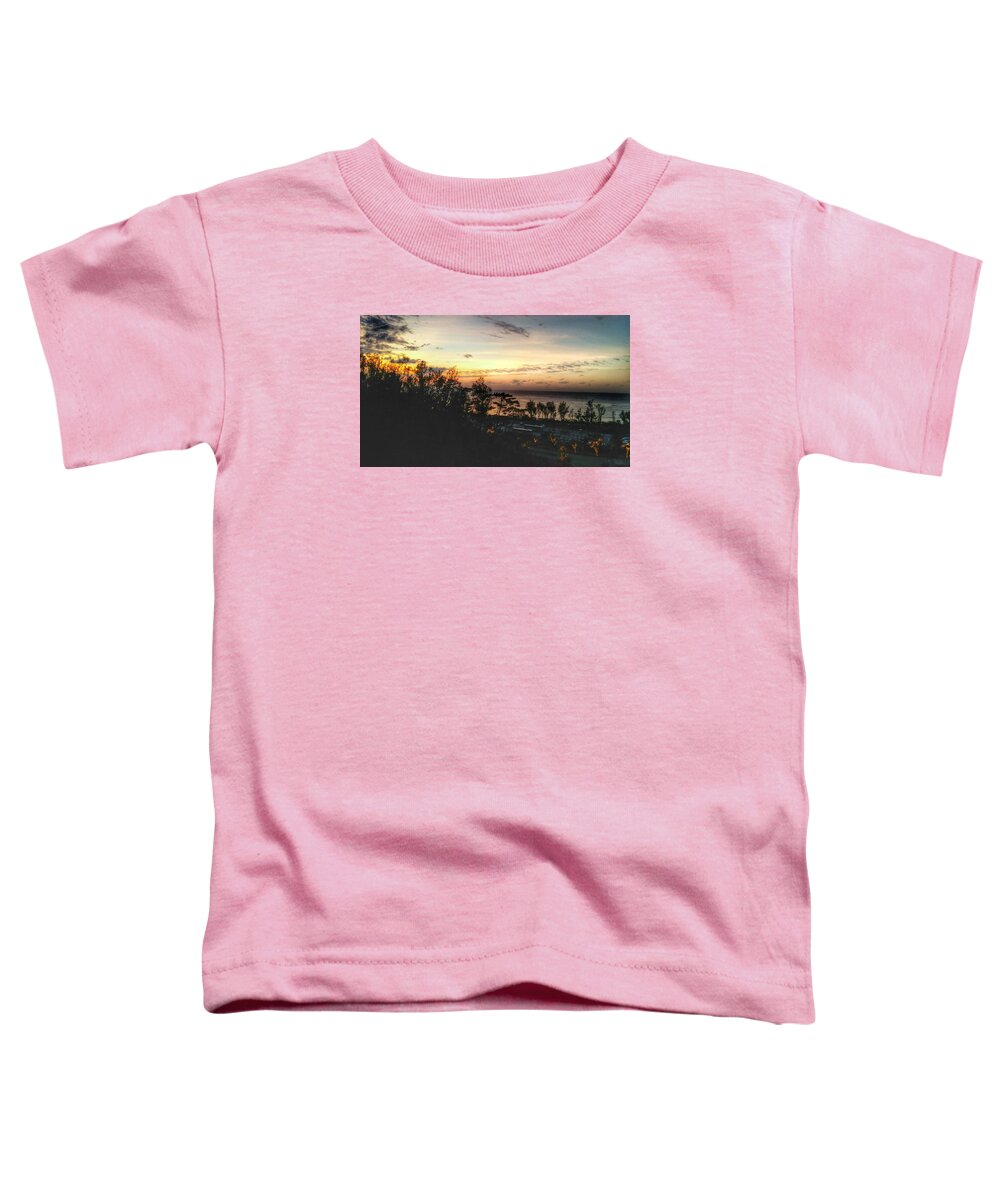 Okinawa Toddler T-Shirt featuring the photograph Sunset by Tomoko Takigawa