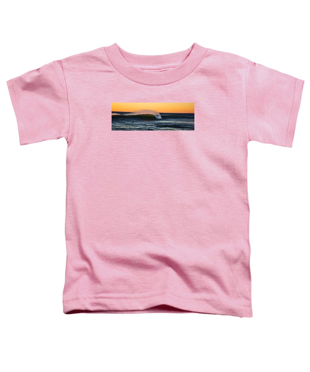 Climate Toddler T-Shirt featuring the photograph Sunset Wave by Pelo Blanco Photo