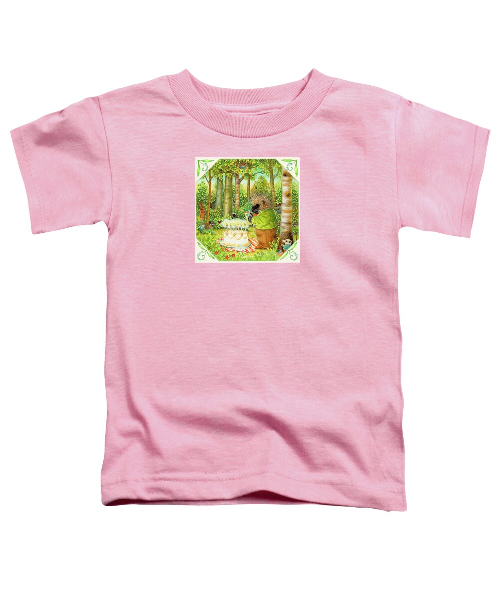 Birthday Toddler T-Shirt featuring the painting Surprise Party by Lynn Bywaters