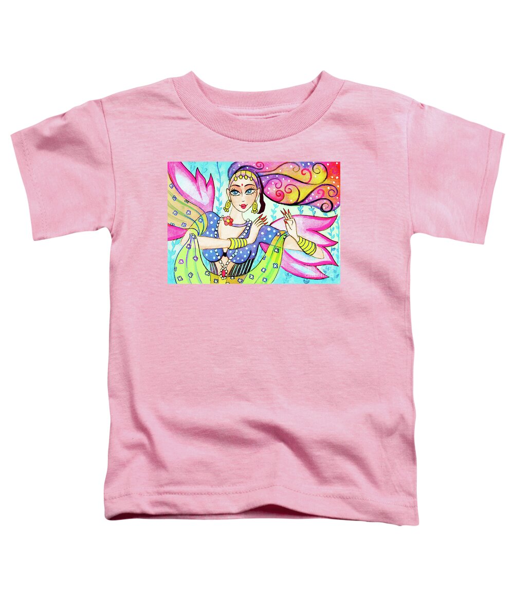 Fairy Dancer Toddler T-Shirt featuring the painting The Dance of Pari by Eva Campbell