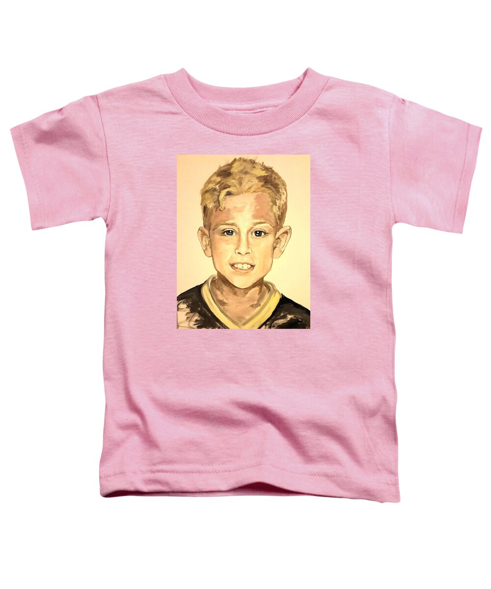 Portrait Toddler T-Shirt featuring the painting Chance by Alexandria Weaselwise Busen