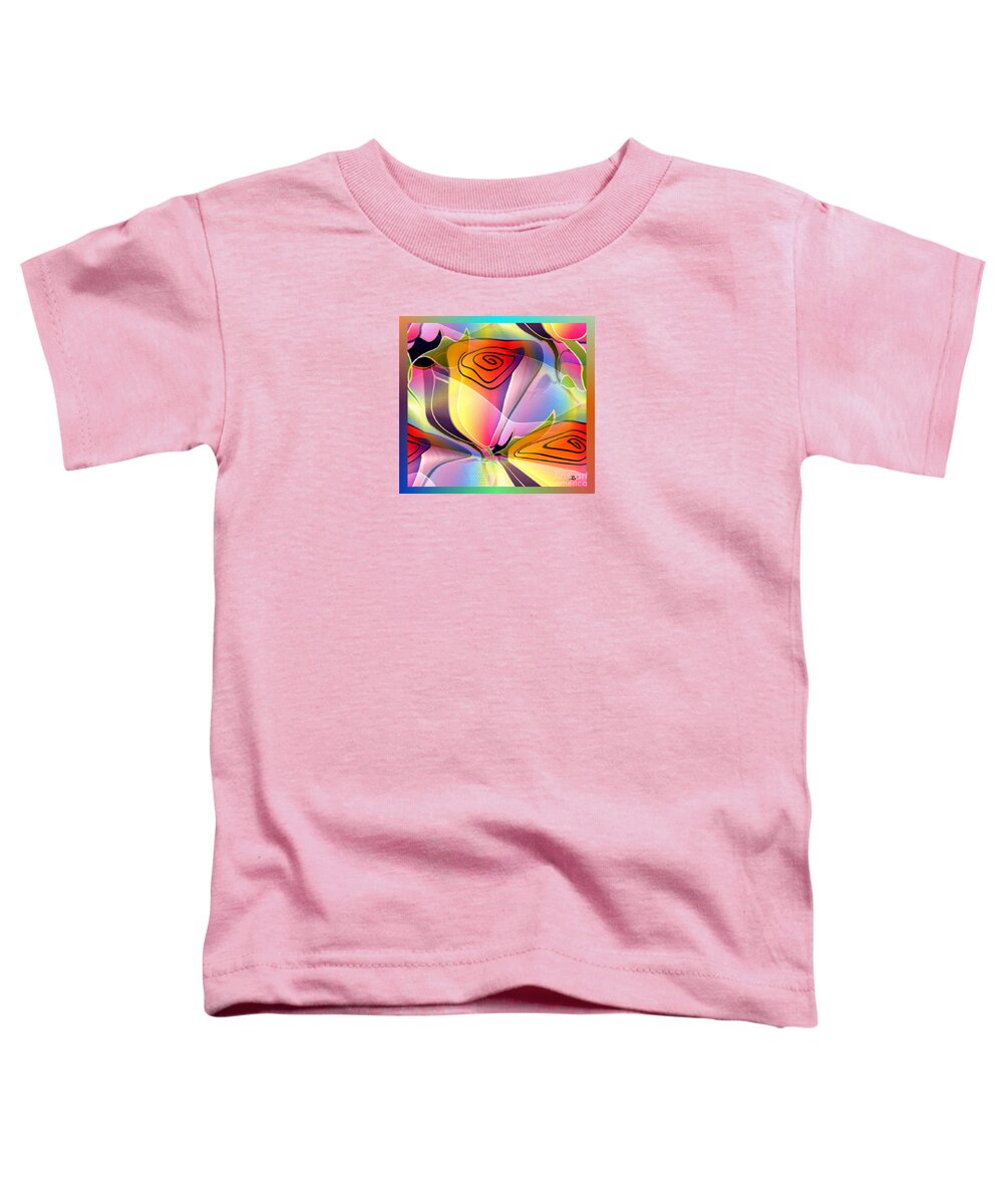 Illustration Toddler T-Shirt featuring the digital art The Garden's gift by Iris Gelbart