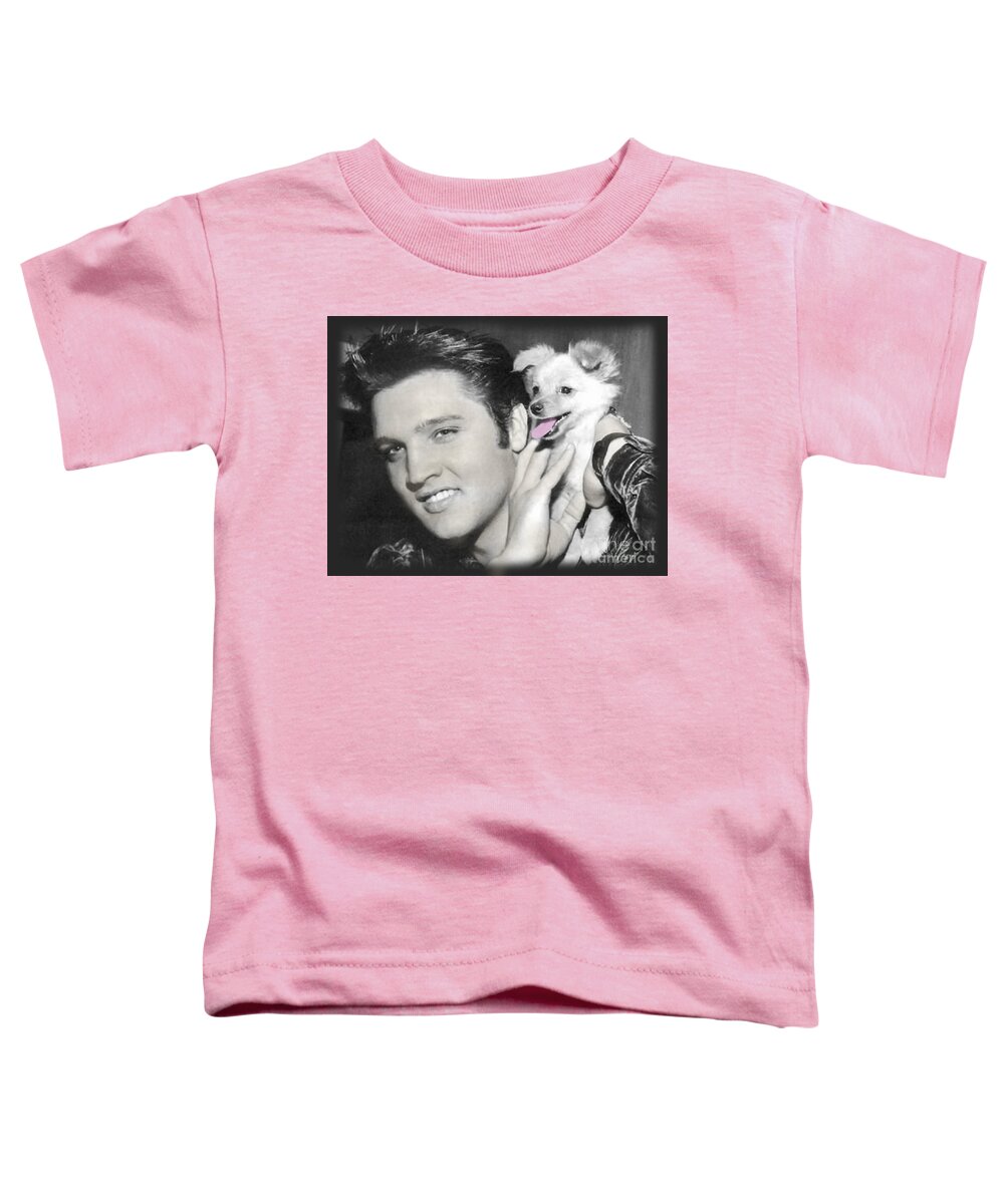 Elvis Toddler T-Shirt featuring the photograph The King Rocks On XXV by Al Bourassa