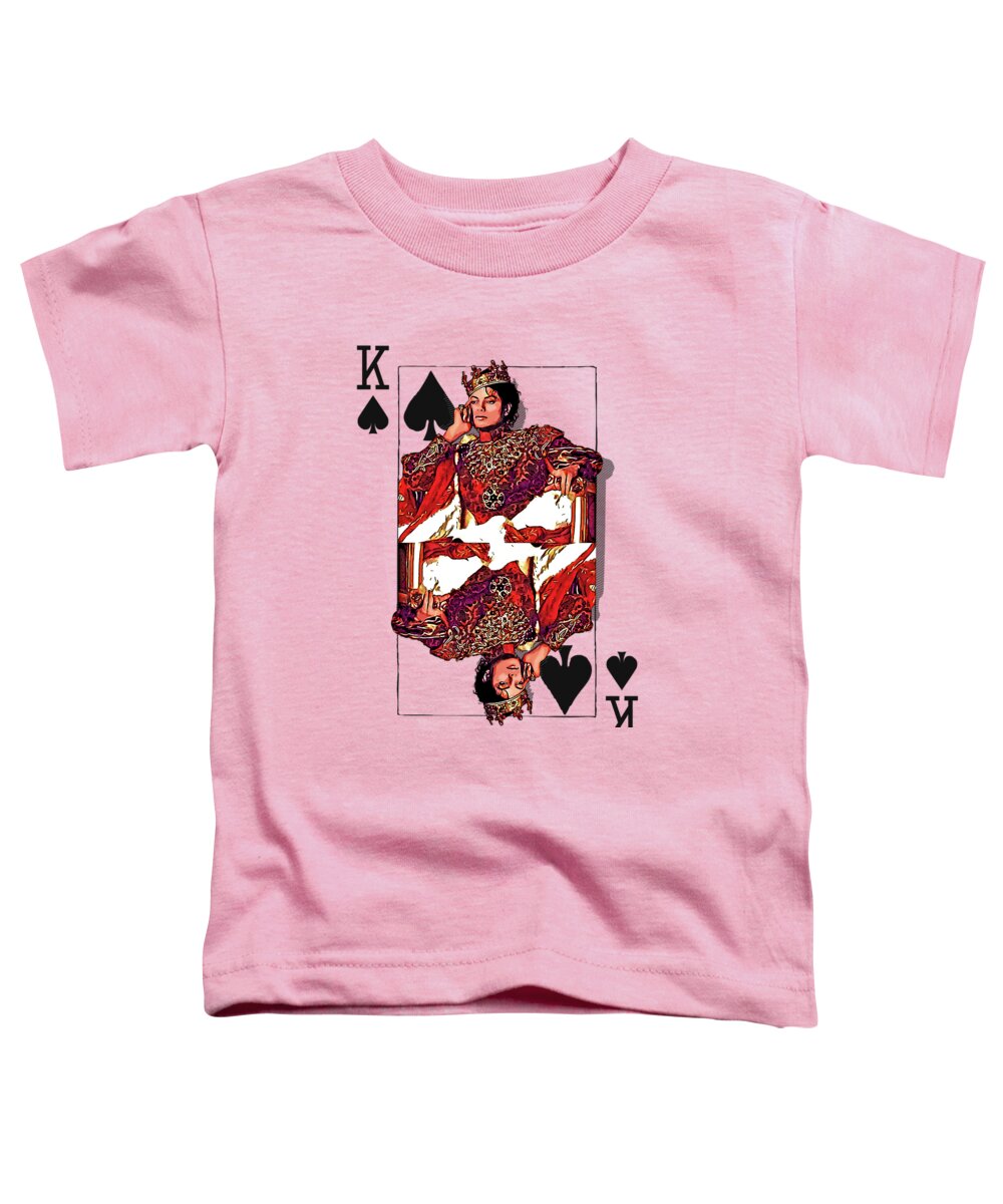 ‘the Kings’ Collection By Serge Averbukh Toddler T-Shirt featuring the digital art The Kings - Michael Jackson by Serge Averbukh