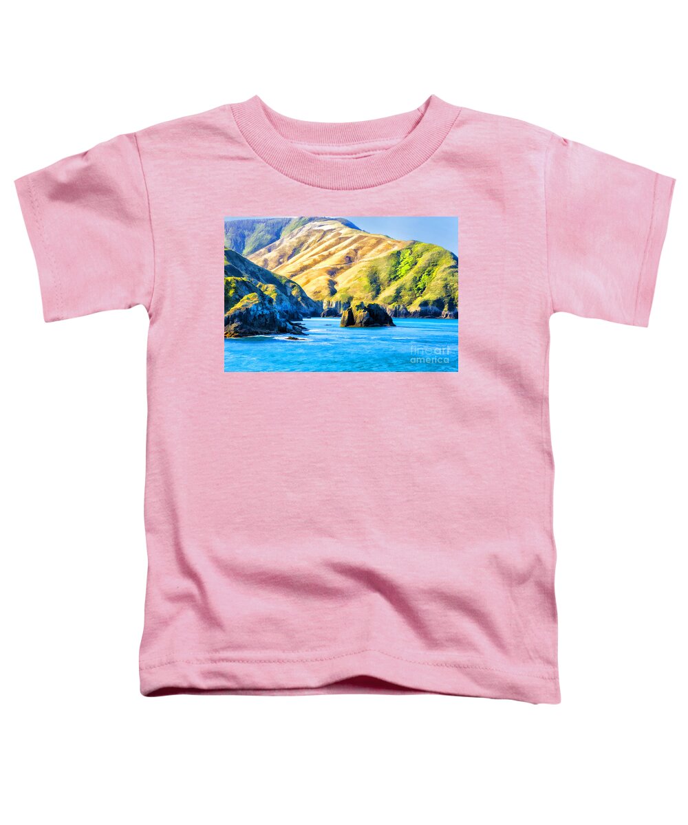 New Zealand Landscapes Lakes Toddler T-Shirt featuring the photograph The Narrows by Rick Bragan