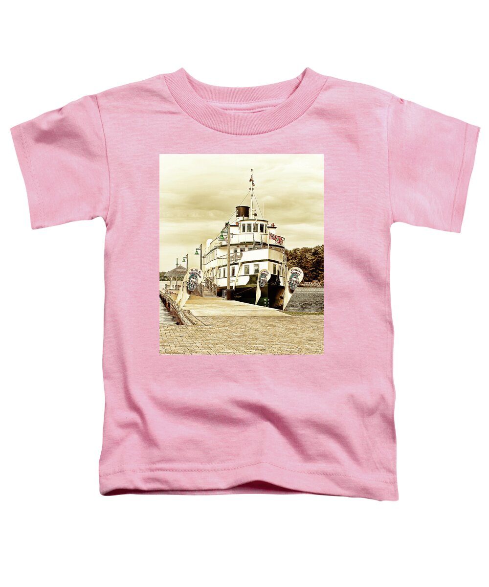 Gravenhurst Toddler T-Shirt featuring the digital art The Wenonah II by JGracey Stinson