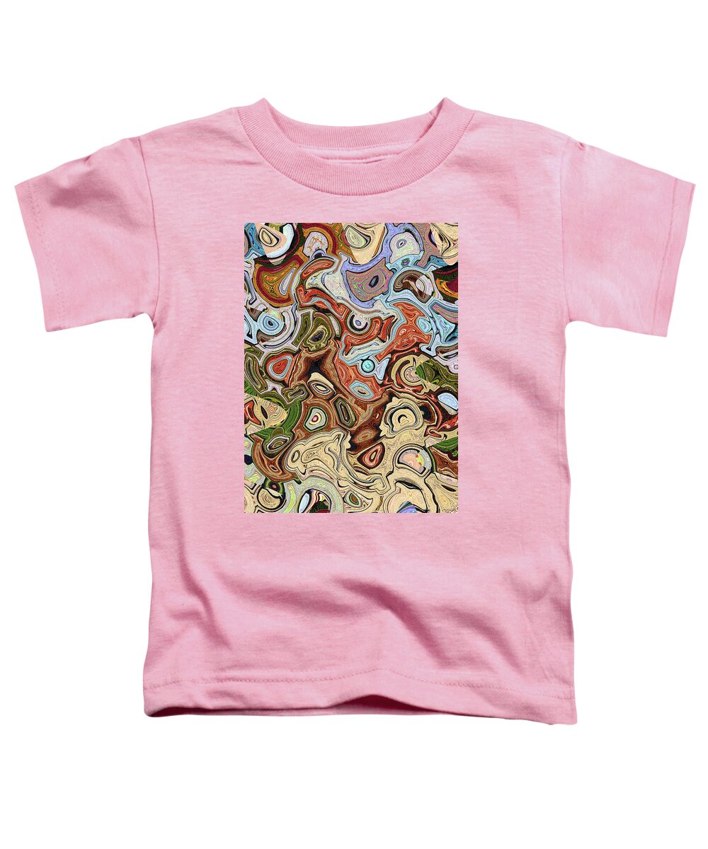 Toe Tickler #4 Abstract Toddler T-Shirt featuring the digital art Toe Tickler #4 Abstract by Tom Janca