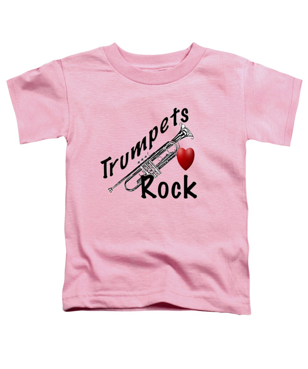 Trumpet Toddler T-Shirt featuring the photograph Trumpets Rock by M K Miller