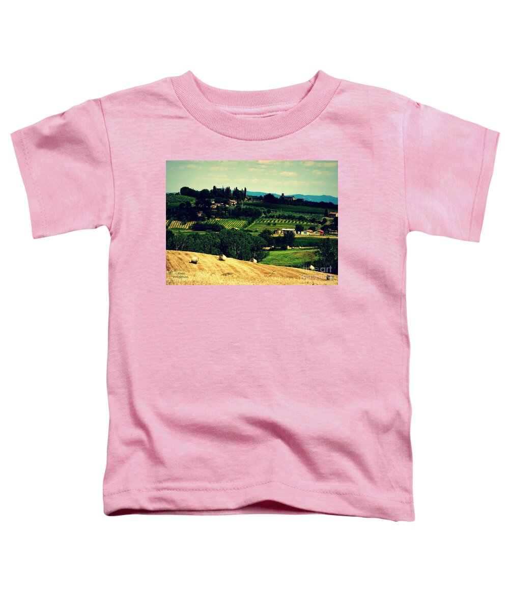 Tuscany Toddler T-Shirt featuring the photograph Tuscan Country by Lainie Wrightson