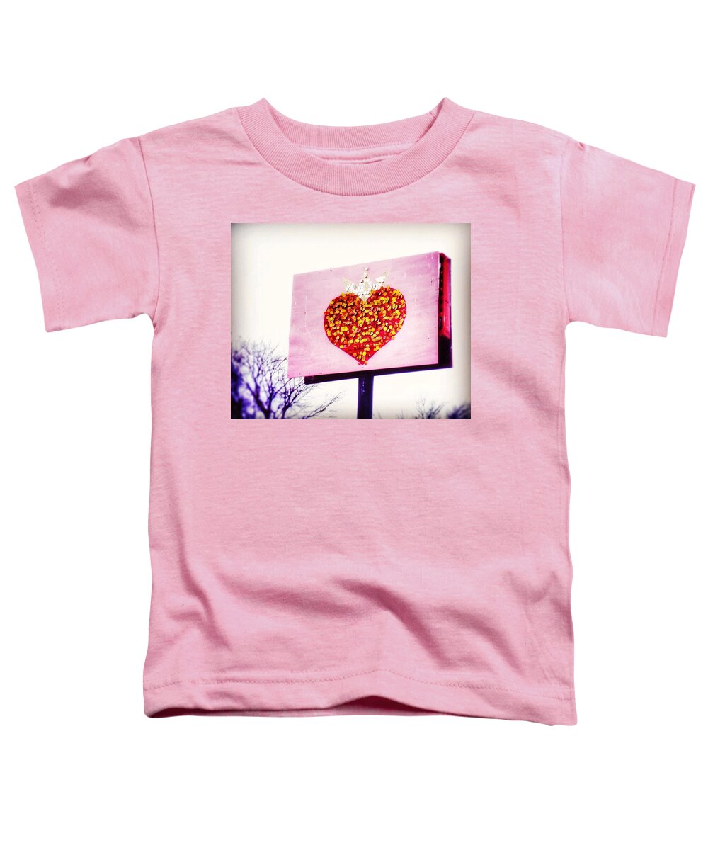 Heart Toddler T-Shirt featuring the photograph Tyson's Tacos Heart by Gia Marie Houck
