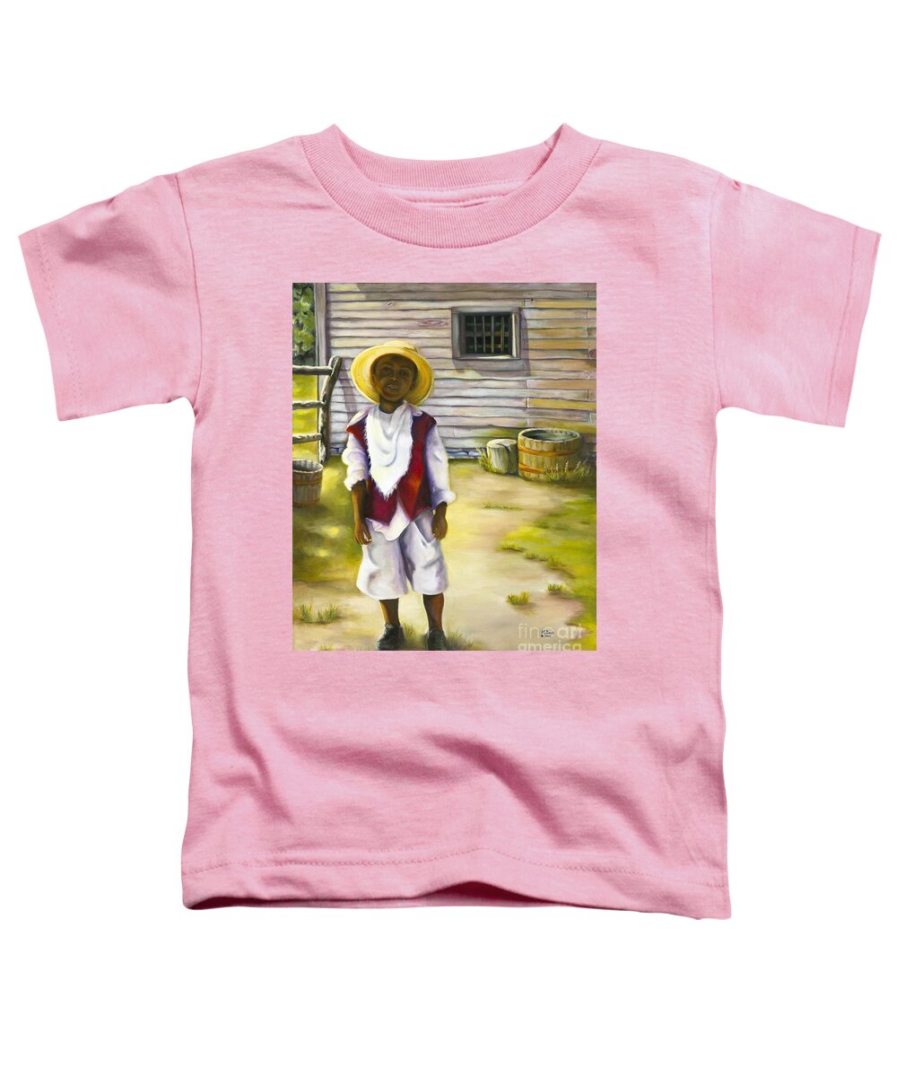 Portrait Toddler T-Shirt featuring the painting Way Out of No Way by Marlene Book