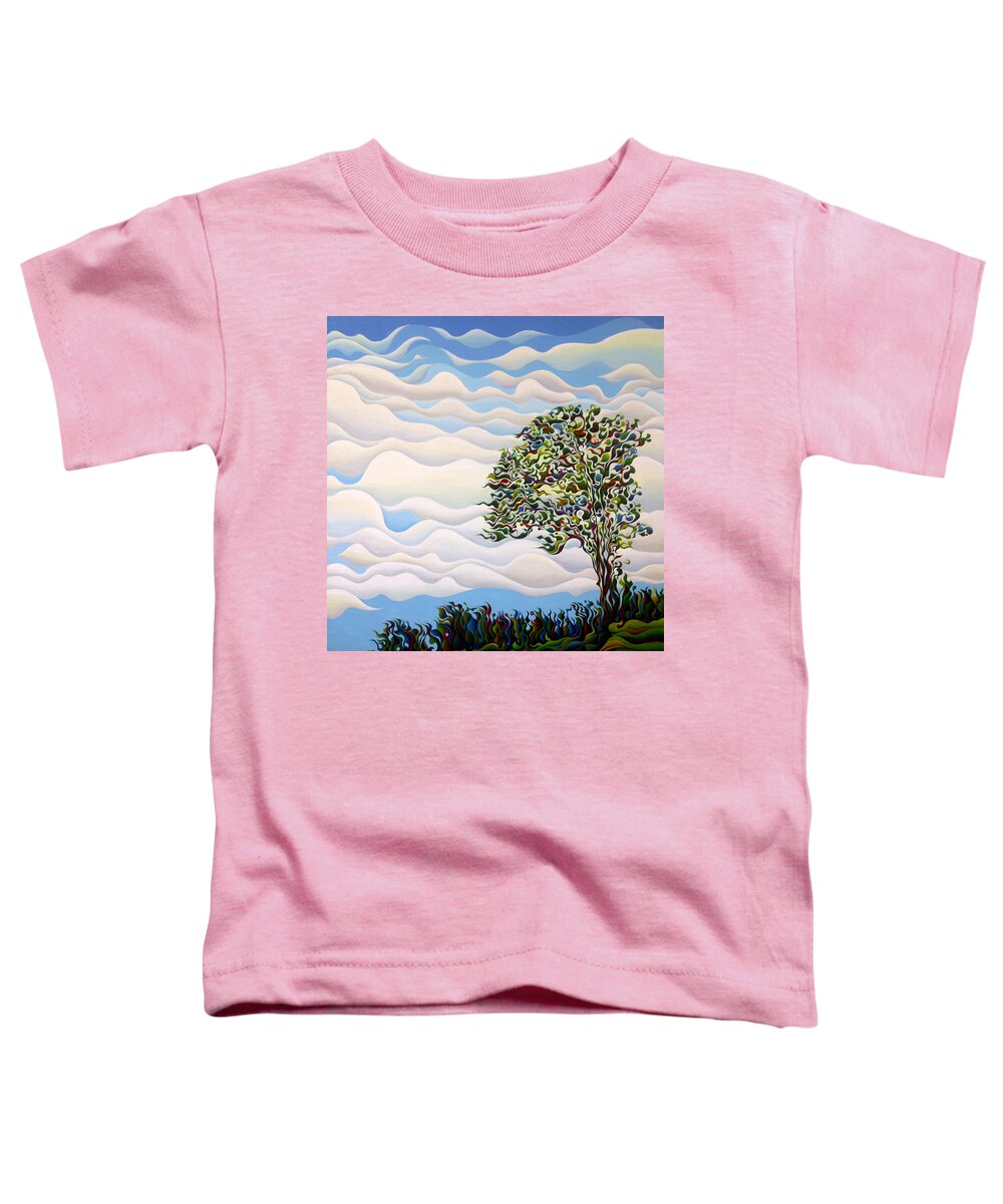 West Toddler T-Shirt featuring the painting Westward Yearning Tree by Amy Ferrari