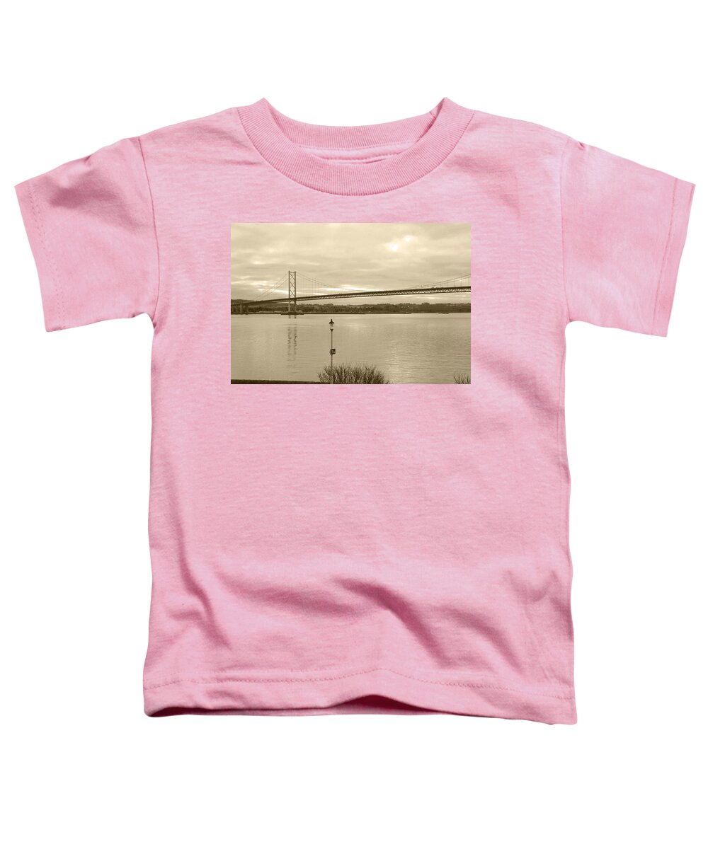Forth Road Bridge Toddler T-Shirt featuring the photograph When the Sky was High by Elena Perelman