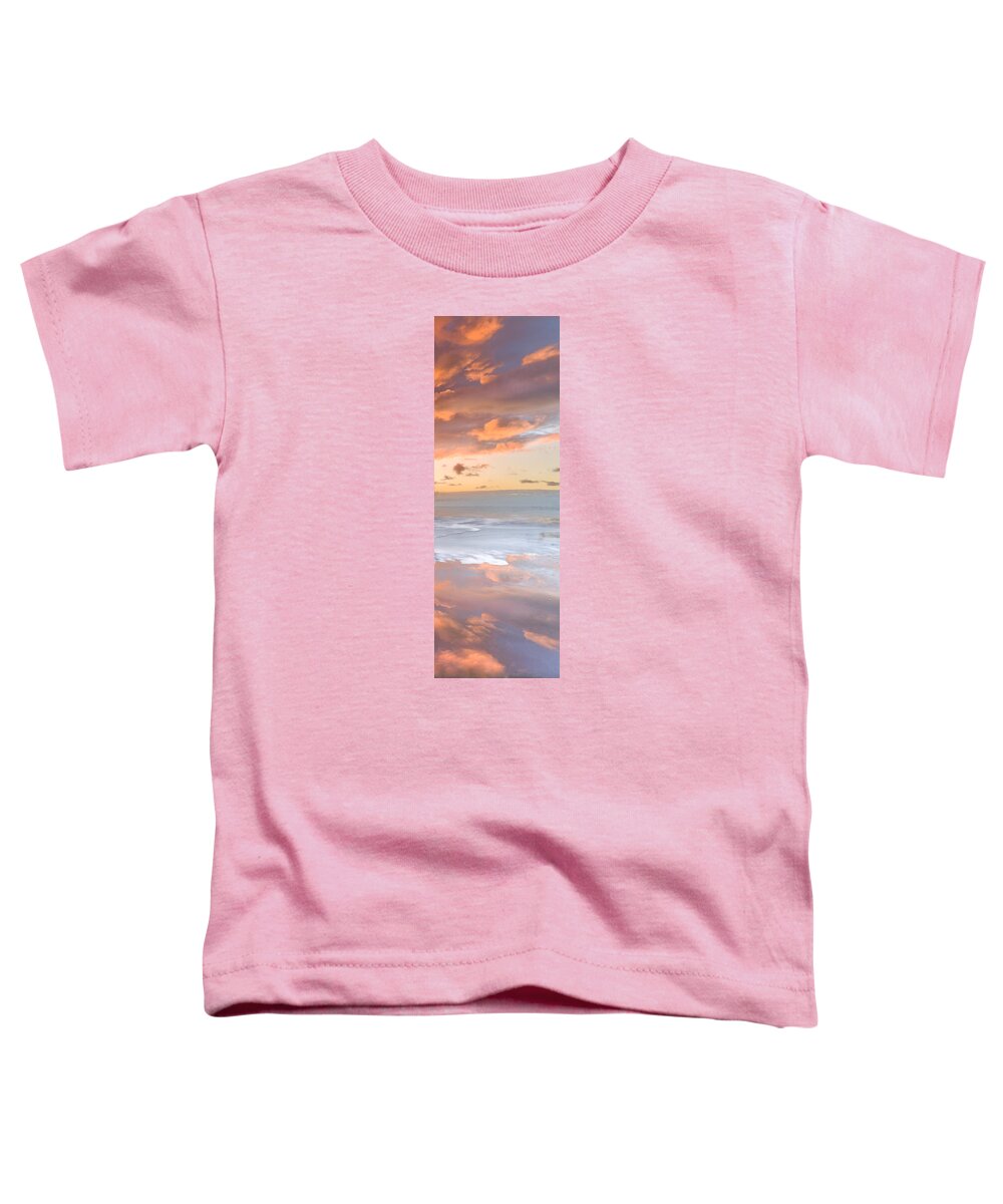 Clouds Toddler T-Shirt featuring the photograph Wildfire on the Sea by Debra and Dave Vanderlaan
