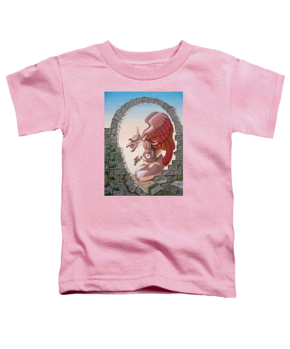 Winston Churchill Toddler T-Shirt featuring the painting Winston Churchill, by Victor Molev