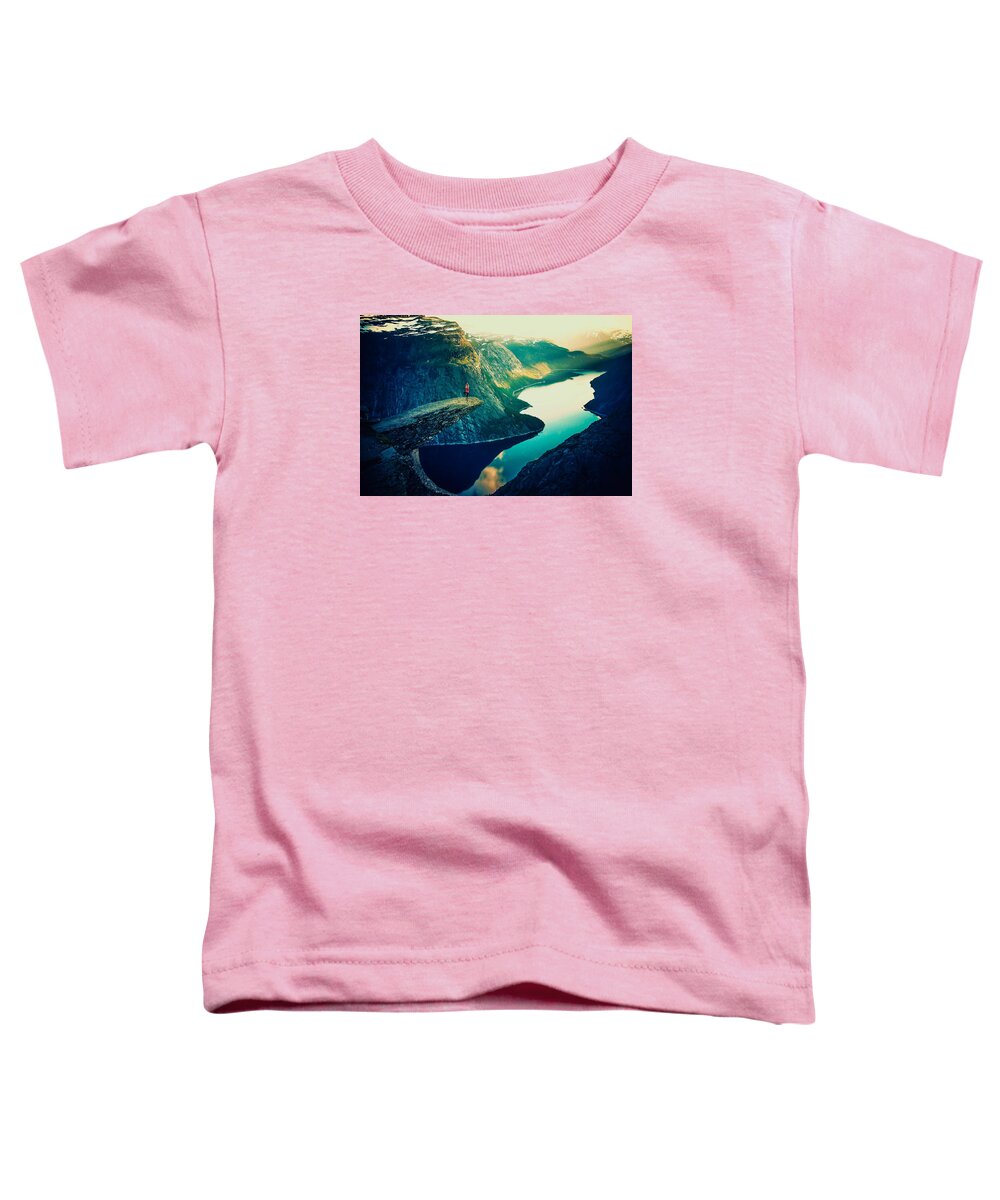 Yoga Toddler T-Shirt featuring the photograph Yoga View by Britten Adams
