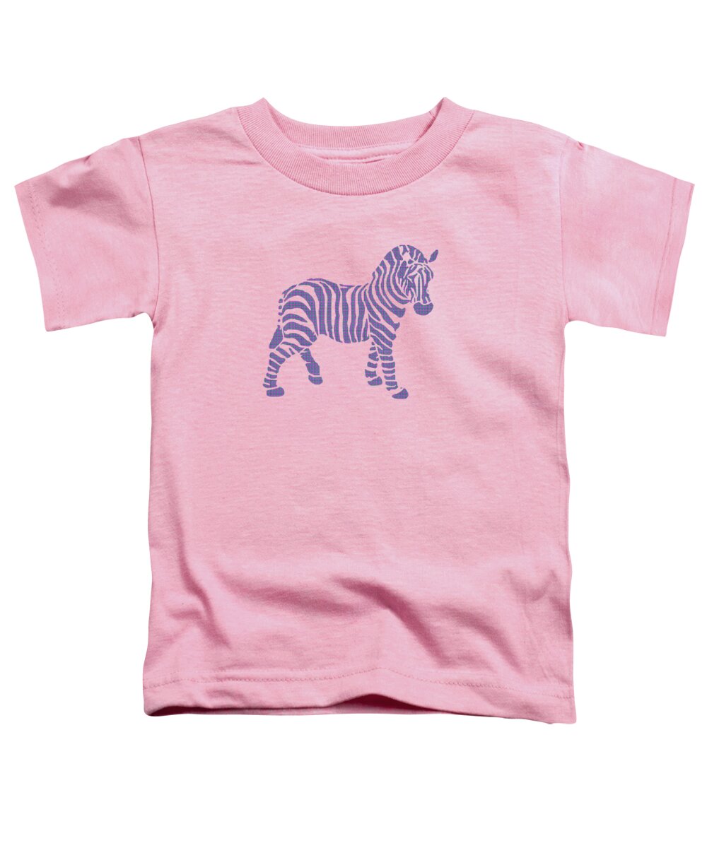 Zebra Toddler T-Shirt featuring the mixed media Zebra Stripes Pattern by Christina Rollo